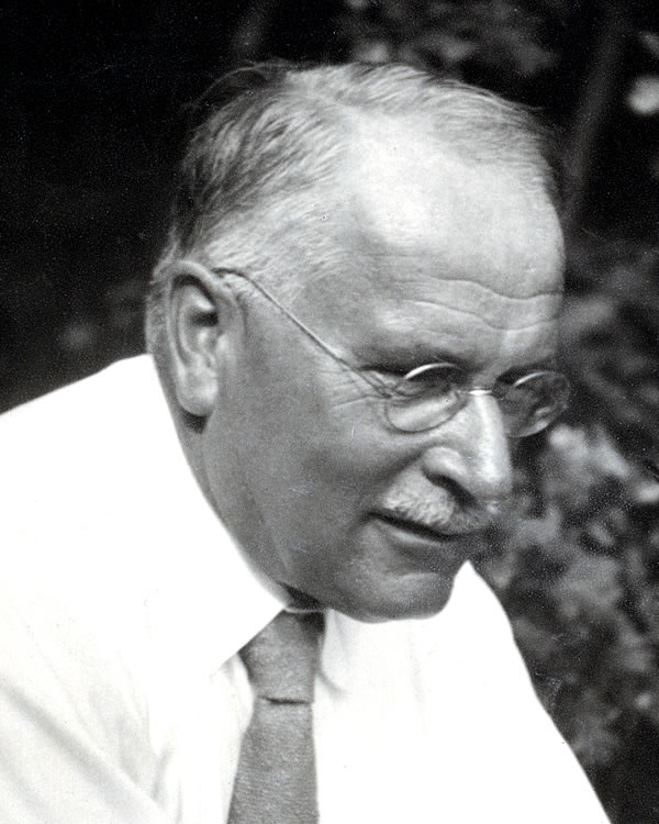 A portrait of Carl Gustav Jung 