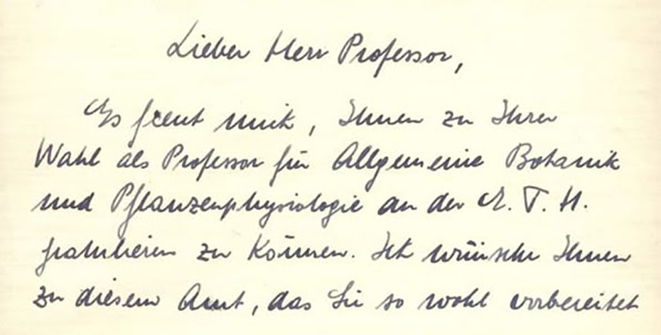 Rudolf Koblet (1904-1983) an Albert Frey-Wyssling (1900-1988), 31.07.1938. ETH-Bibliothek, Hochschularchiv, Hs 443:1394. <br _rte_temp_br="brEOB">