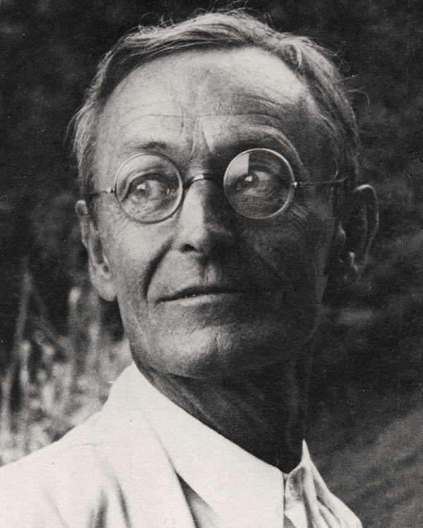 A portrait of Hermann Hesse