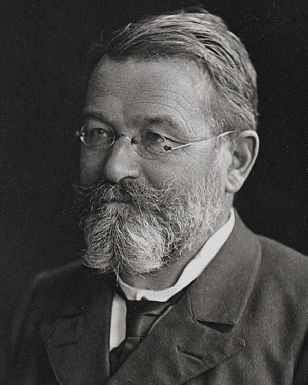 A portrait of Wilhelm Oechsli 
