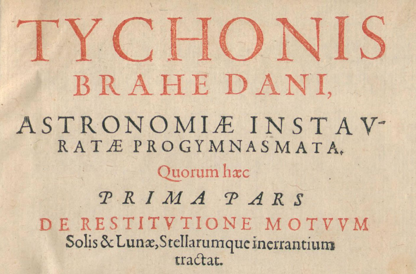 Abbildung des Progymnasmata Tycho Brahe