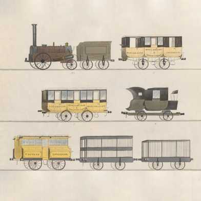Eisenbahnwagen der Liverpool and Manchester Railway