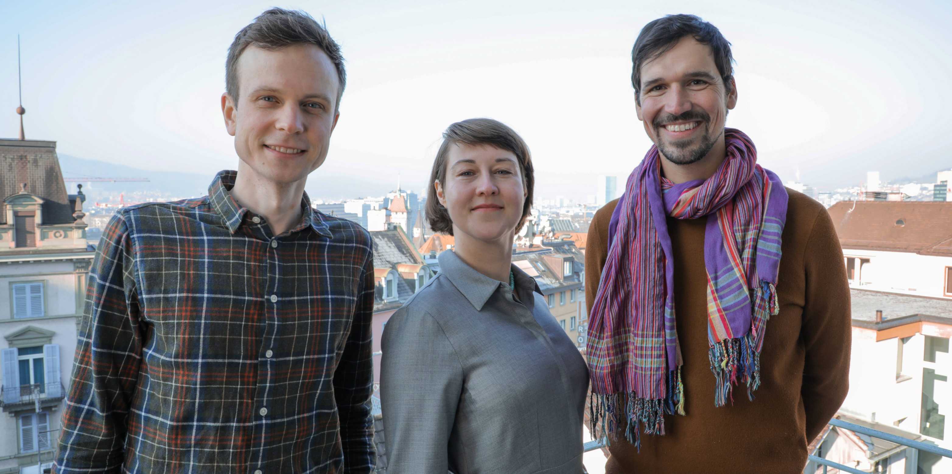 Dr. Julian Dederke (ETH Library ), Professor Elizabeth Tilley, Lars Schöbitz (D-MAVT, Global Health Engineering)