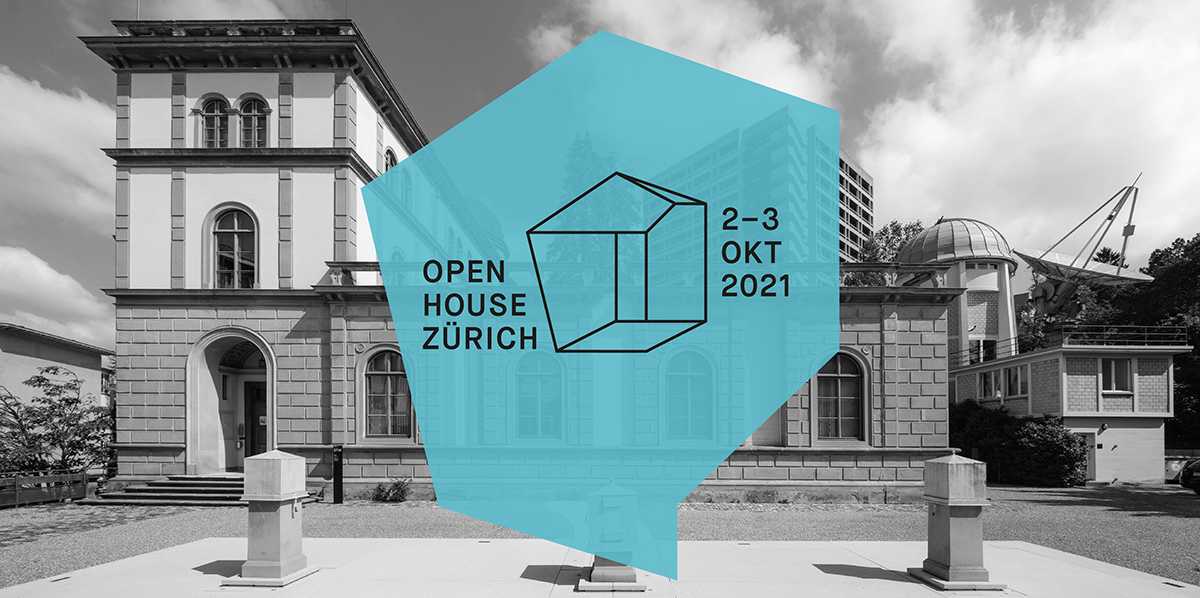Sternwarte der ETH Zürich mit Open House Zürich Logo