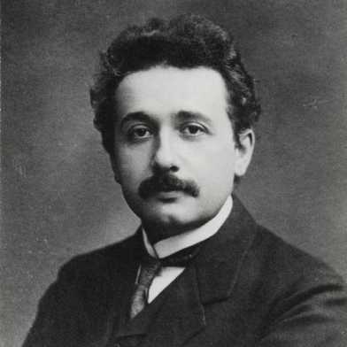 Porträt-Foto von Albert Einstein