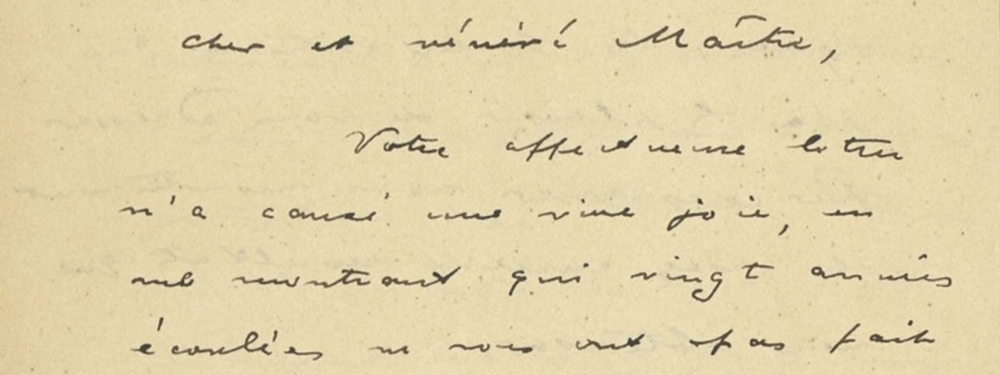 Ausschnitt aus dem Brief von Charles Eduard Guillaume an den Mathematiker Wilhelm Fiedler, 16. Februar 1902. ETH-Bibliothek, Hochschularchiv, Hs 87:1637