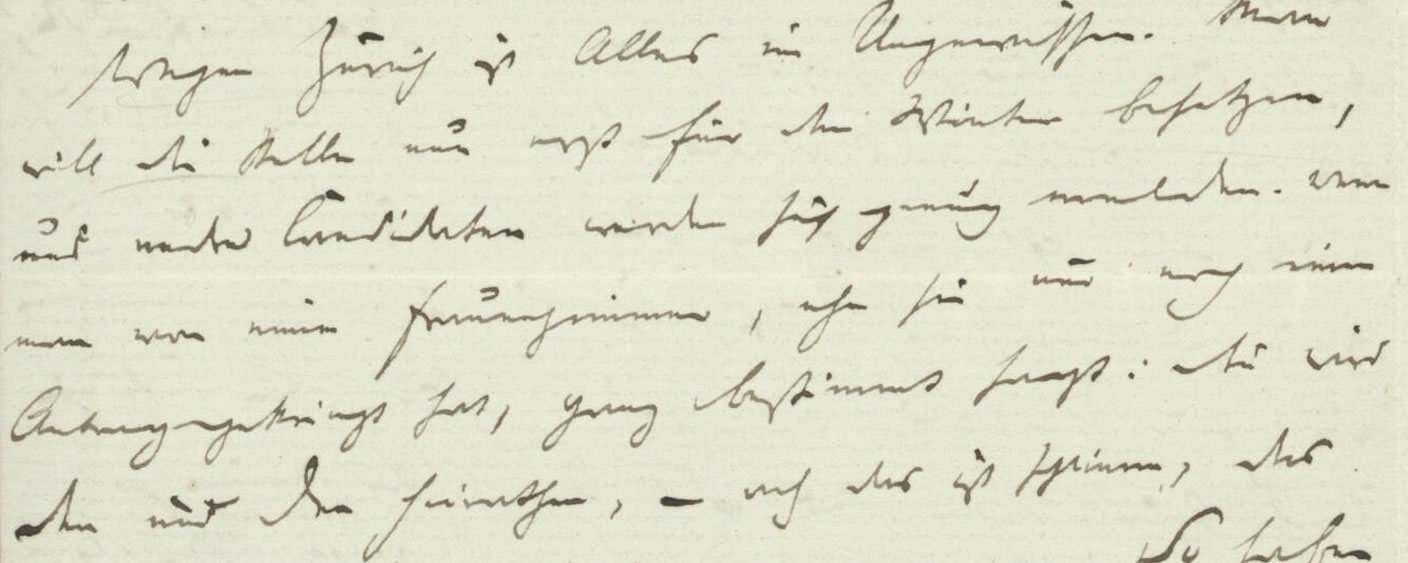 Kinkels Handschrift : Brief Gottfried Kinkels an eine Freundin&nbsp; vom 28. Mai 1860. ETH-Bibliothek, Hochschularchiv, Hs 129:3