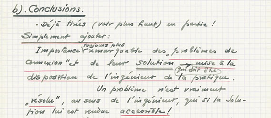 Vortrag Paris 26. Mai 1953 ETH-Bibliothek, Hochschularchiv, Hs 829:24